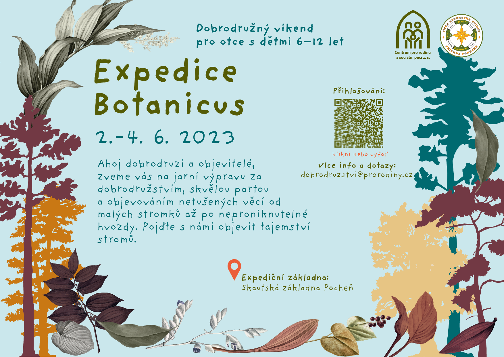 Expedice Botanicus – Dobrodružný víkend pro otce s dětmi 
