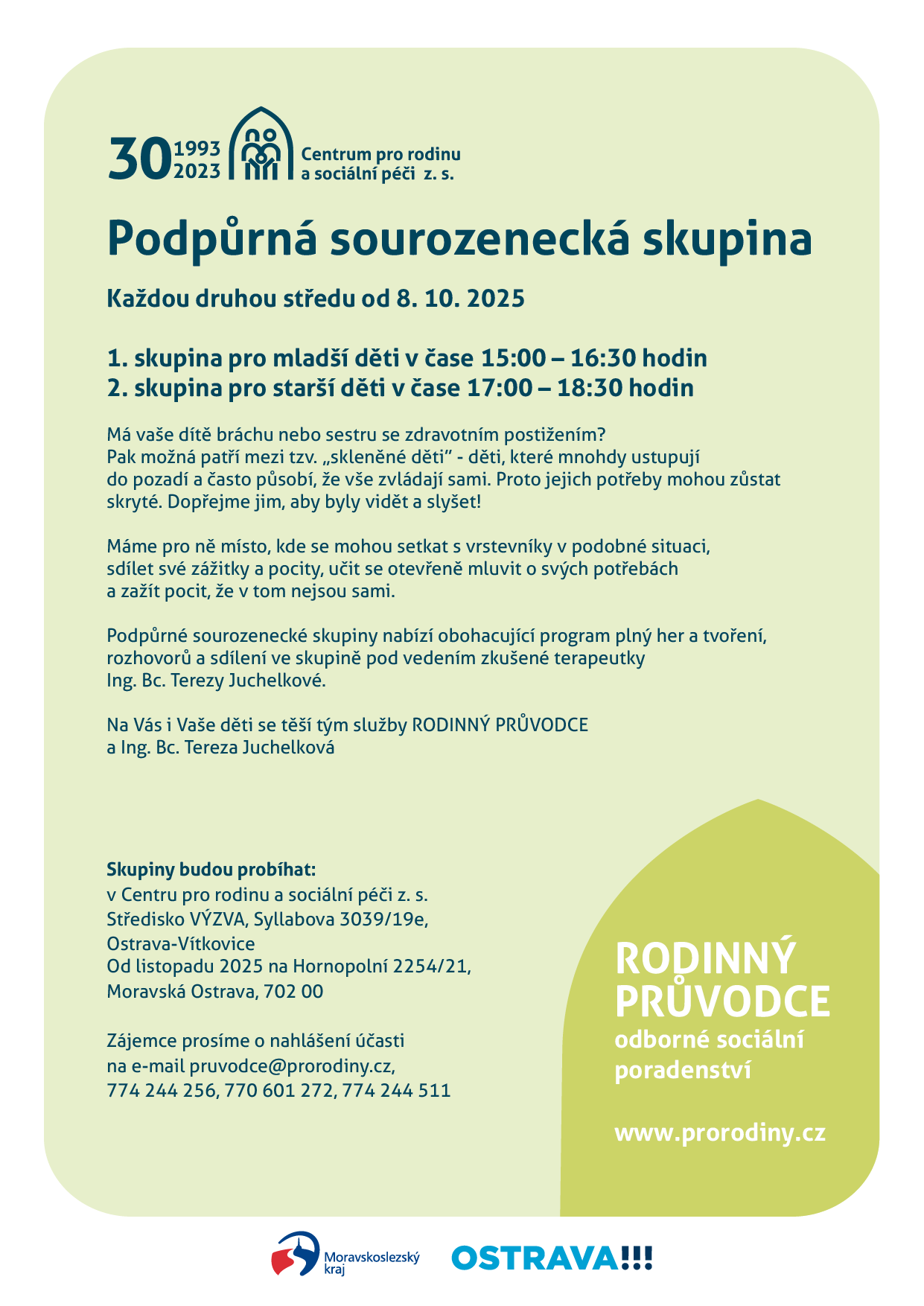 plakát Podpůrná sourozenecká skupina