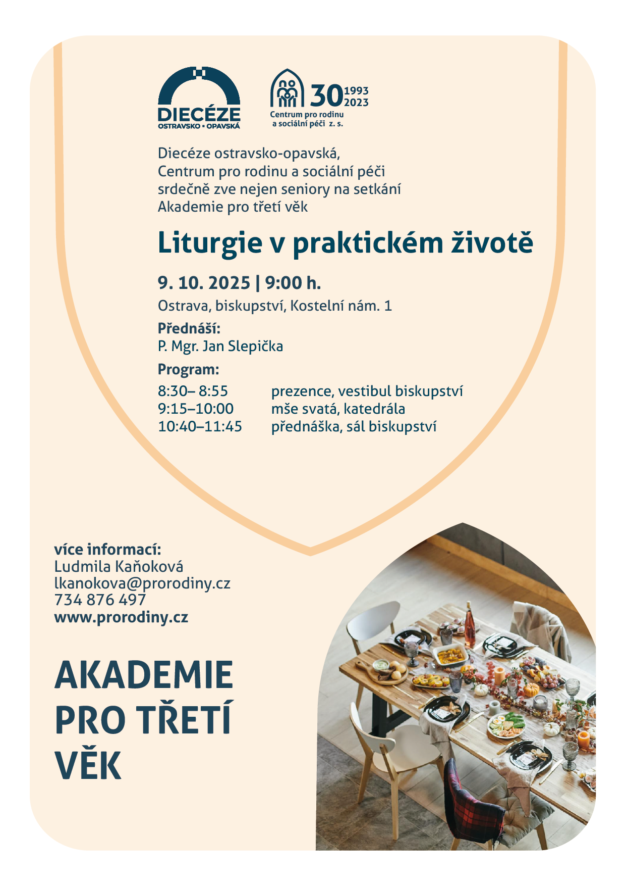 plakát Akademie pro třetí věk