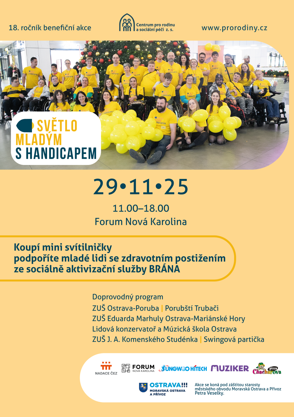 plakát Světlo mladým s handicapem