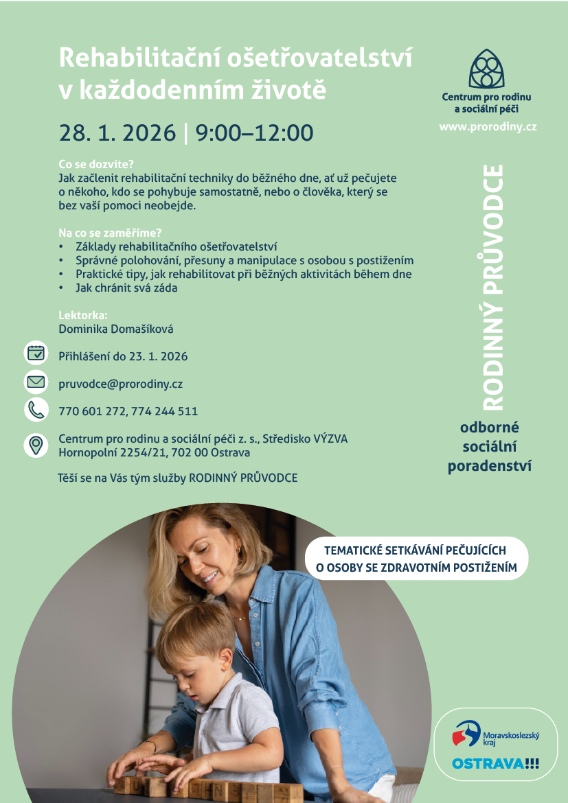 plakát Rehabilitační ošetřovatelství v každodenním životě