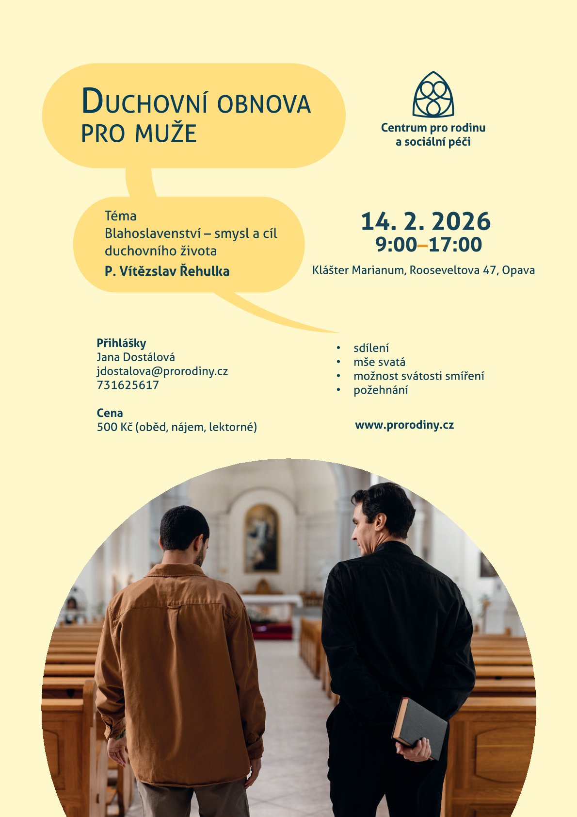 plakát Duchovní obnova pro muže