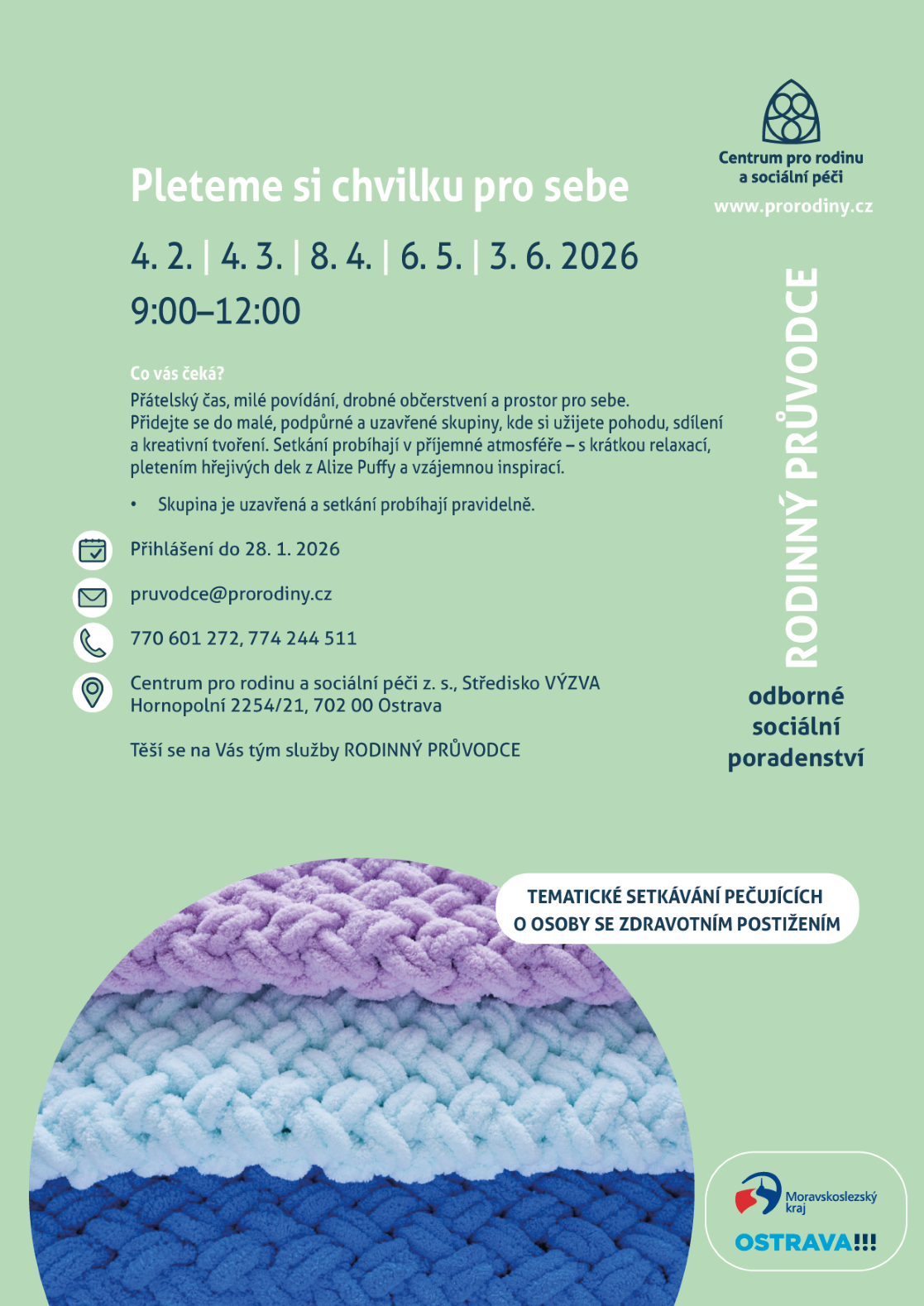 plakát Pleteme si chvilku pro sebe