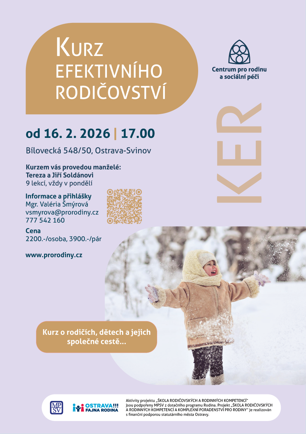 plakát Kurz efektivního rodičovství