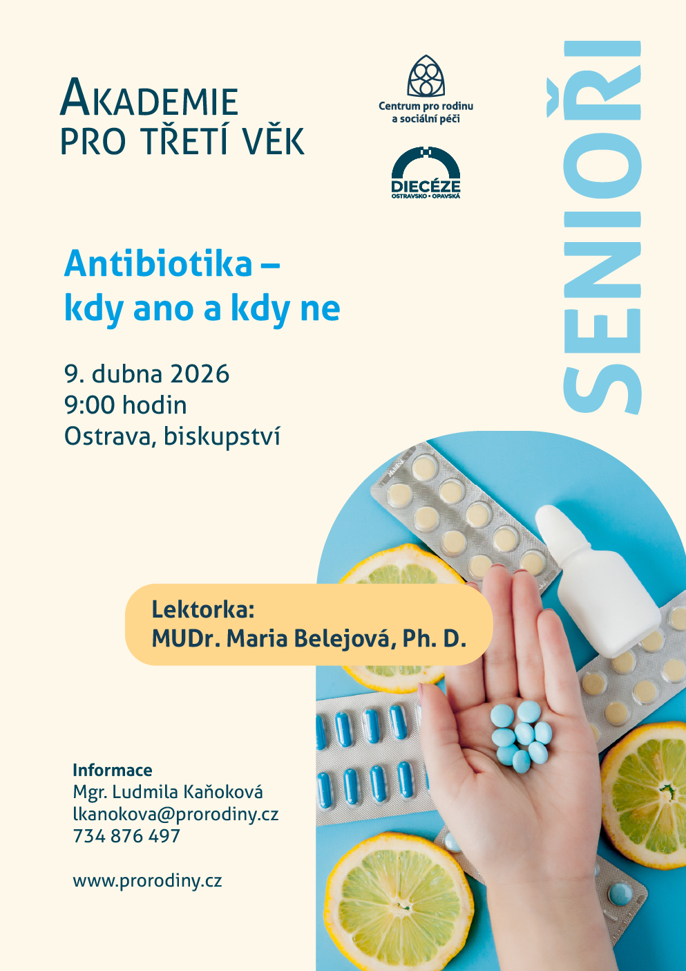 plakát Akademie pro třetí věk