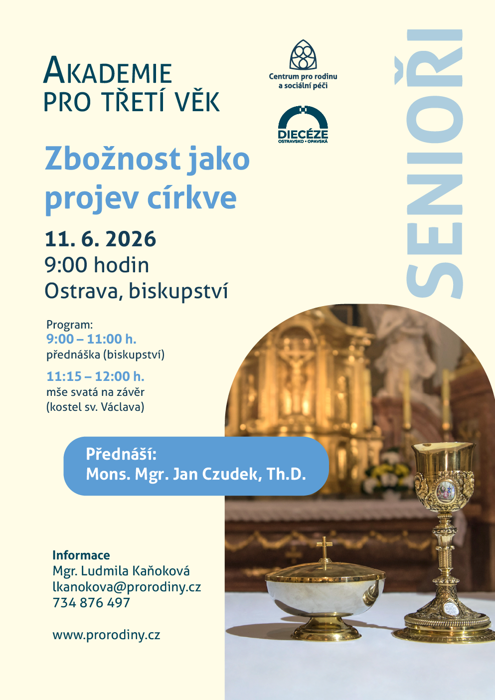 plakát Akademie pro třetí věk