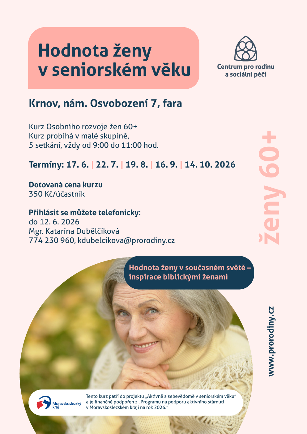 plakát Hodnota ženy v seniorském věku