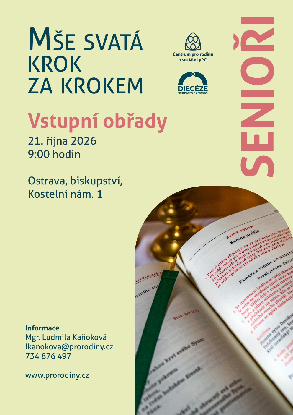 plakát Mše svatá krok za krokem