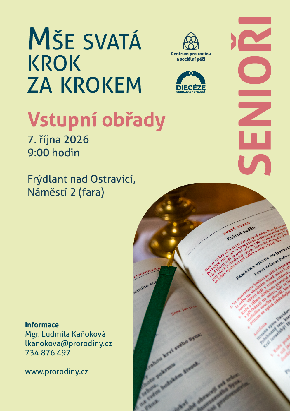 plakát Mše svatá krok za krokem