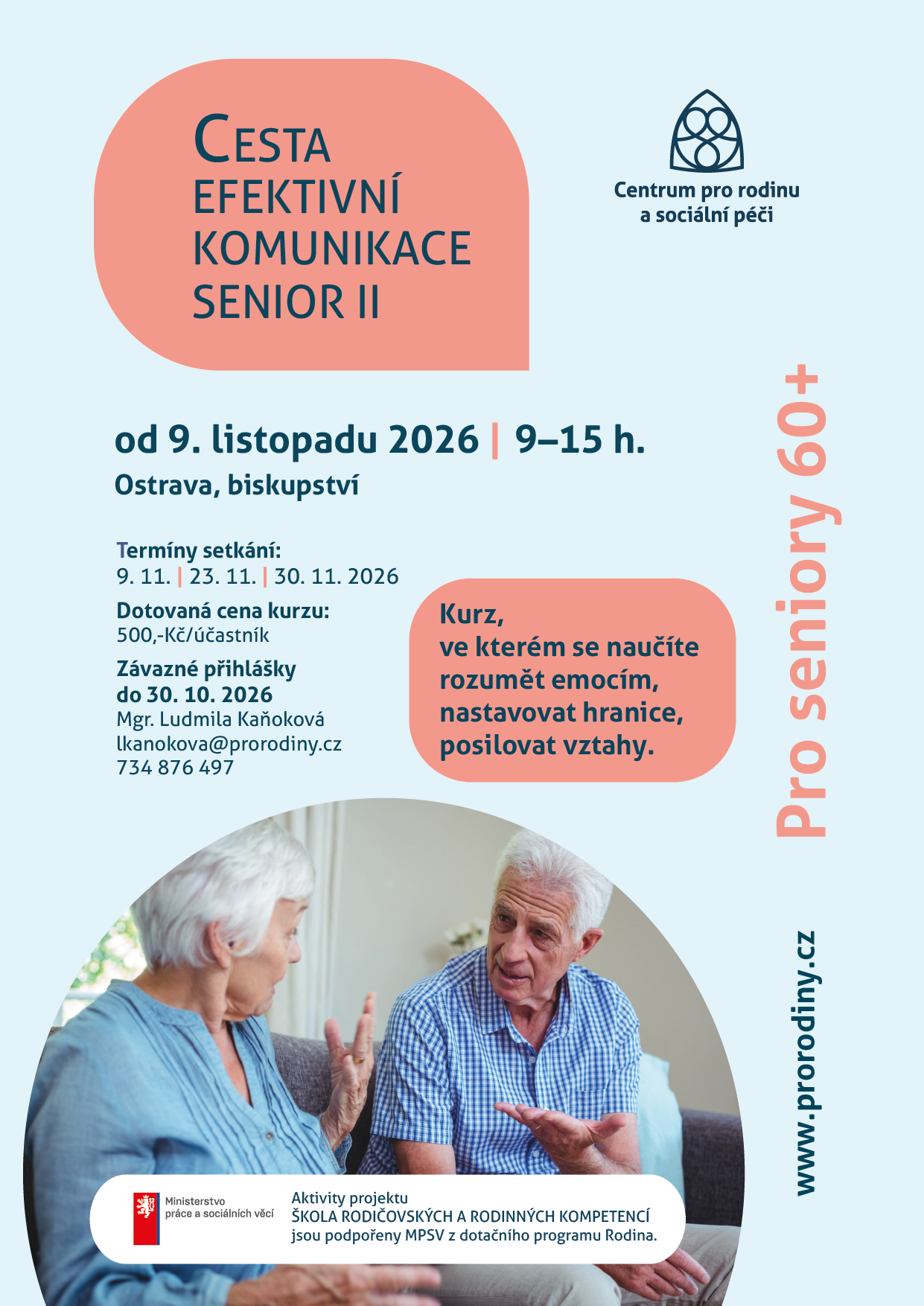plakát Cesta efektivní komunikace pro seniory