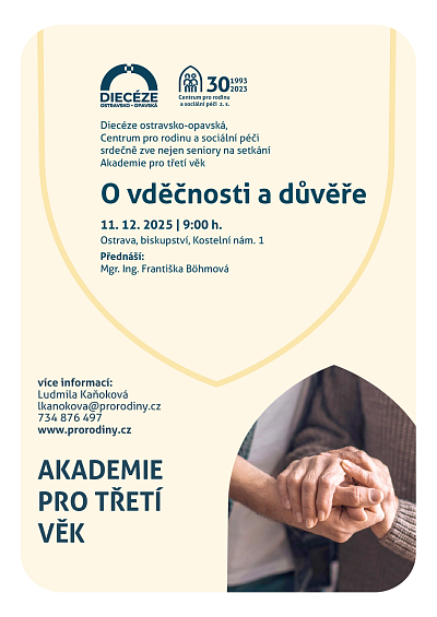 plakát Akademie pro třetí věk