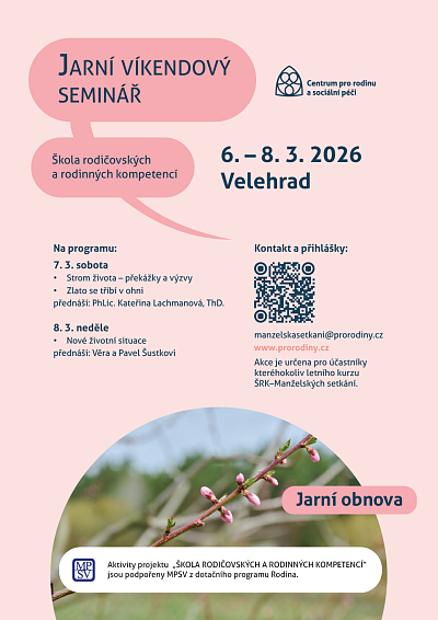 plakát Jarní víkendový seminář