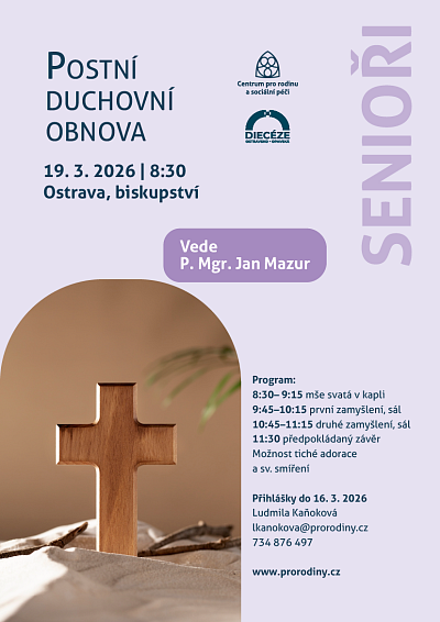 plakát Postní duchovní obnova