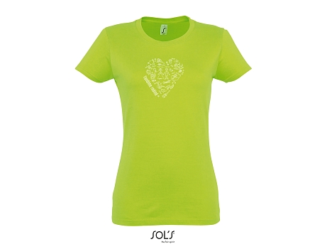 obrázek Tričko dámské se srdíčkem apple green