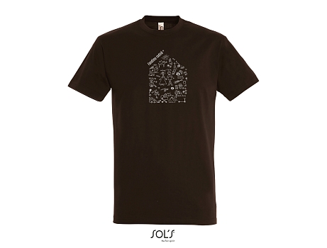 obrázek Tričko pánské s domečkem hnědé