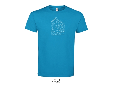 obrázek Tričko pánské s domečkem modré