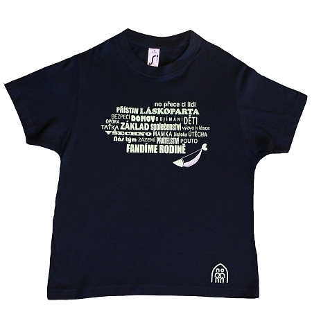 obrázek Tričko dětské s rybičkou námořnické modré