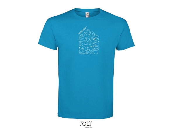 obrázek Tričko pánské s domečkem modré