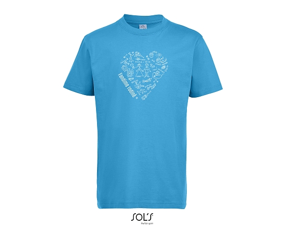 obrázek Tričko dětské se srdíčkem modré